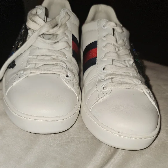 Preloved Gucci Ace Sneakers- Rhinestone Snake - Picture 9 of 9